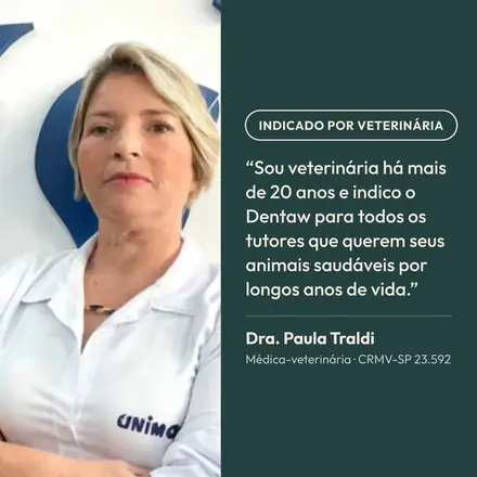 Indicado por veterinária